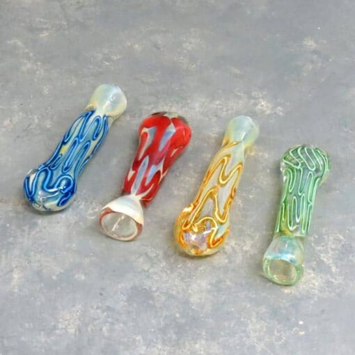3.25 Fumed Inside-Out Chillums w/Flattened Mouthpiece