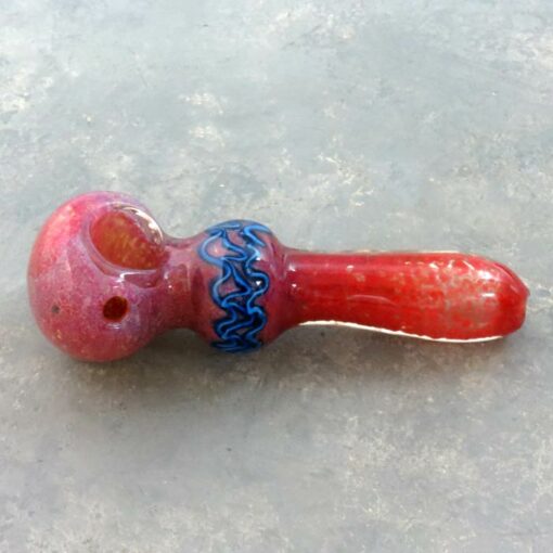 4" Spoon Style Glass Hand Pipes w/Bulge