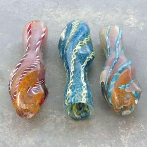 3" Inside Out Laticcino Twisted Glass Chillums