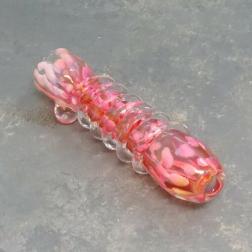 3.5" Fumed and Spotted Inside-Out Glass Chillums w/Coil Wrap