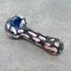 4.5" Inside Out Painted Sploches Glass Hand Pipes