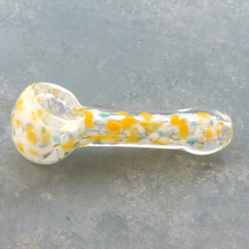 3.25" Inside Out Color Spots Spoon Glass Hand Pipes