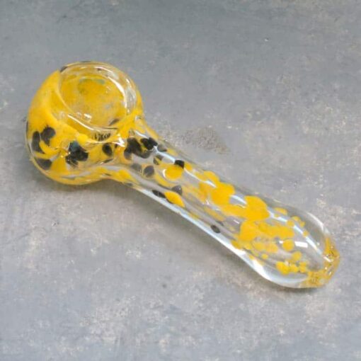 3.5" Inside Out Color Spots Spoon Glass Hand Pipes