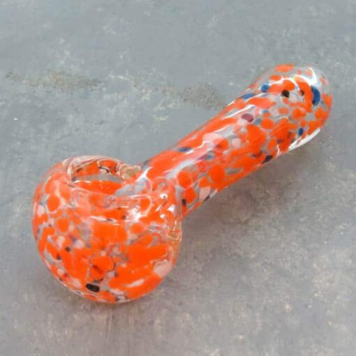 3.5" Inside Out Color Spots Spoon Glass Hand Pipes