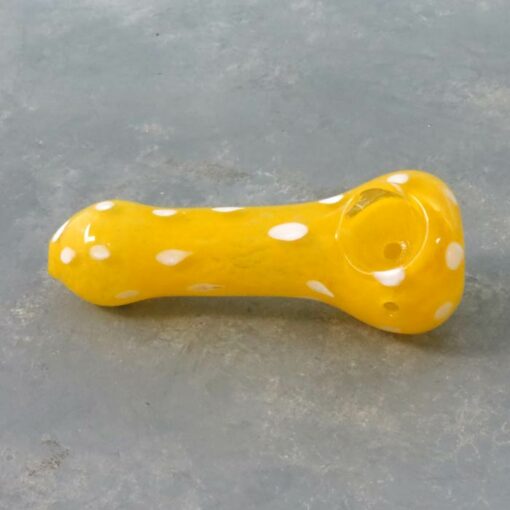 4" Spoon Style Glass Hand Pipes w/Spots