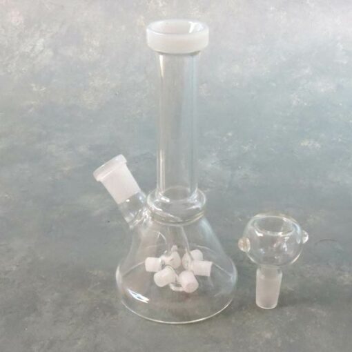 6" Mini Glass Water Pipe w/Spoke Perc