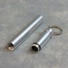 5.25" Air Tight Metal Cigarette Holder w/Keychain and Clip