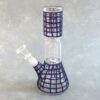 8" Dome Perc Glass Water Pipe w/Microbead Grid Design