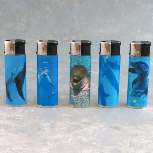 3.375" Electric Ignition Refillable Porpoise Lighters