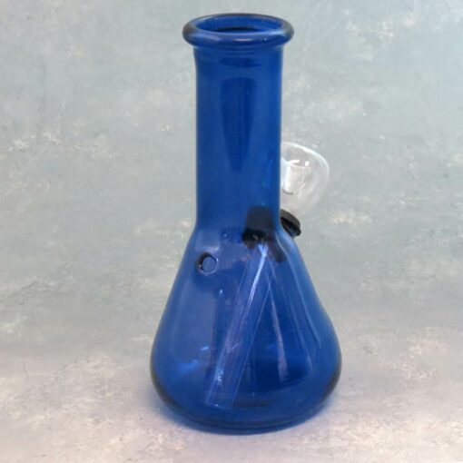 3" Mini Earlmeyer Flask Glass Water Pipe w/Carb