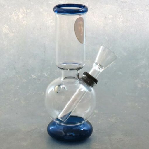 5" Mini Glass Water Pipe w/Assorted Graphic & Carb
