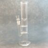 13" Straight Tube Clear Glass Water Pipe w/Dual Honeycomb Percs & Ice Catch