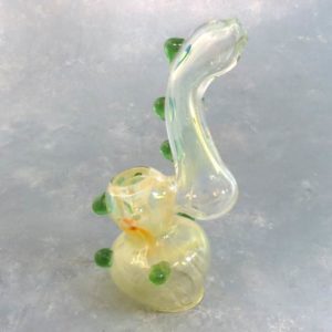 6.5" Fumed Glass Bubbler w/Bumps