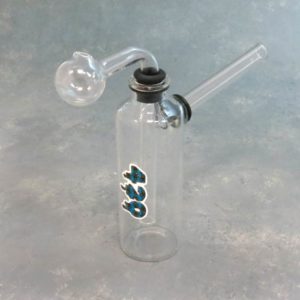5" Clear Oil Bubblers w/Assorted Stickers