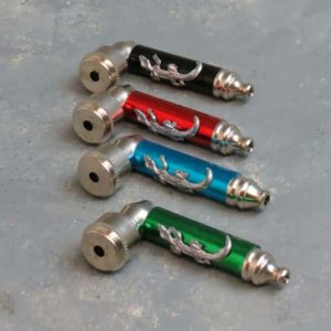 2.75" Solid Color with Lizard Metal Hand Pipes w/Cap