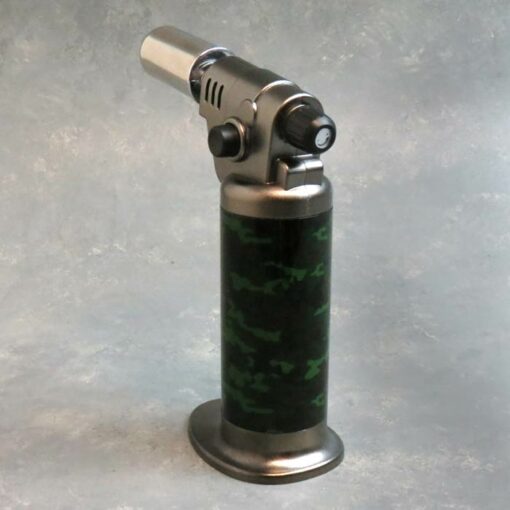 7" Camo Adjustable Dual Torch Jet Lighter w/Side Ignition