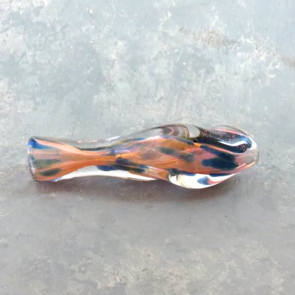 3" Twisted Fluting Inside Out Dichro Glass Chillums