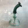 9" Two-Tone Tree Perc Glass Water Pipe w/Thick Base & Bent Wide Mouthpiece