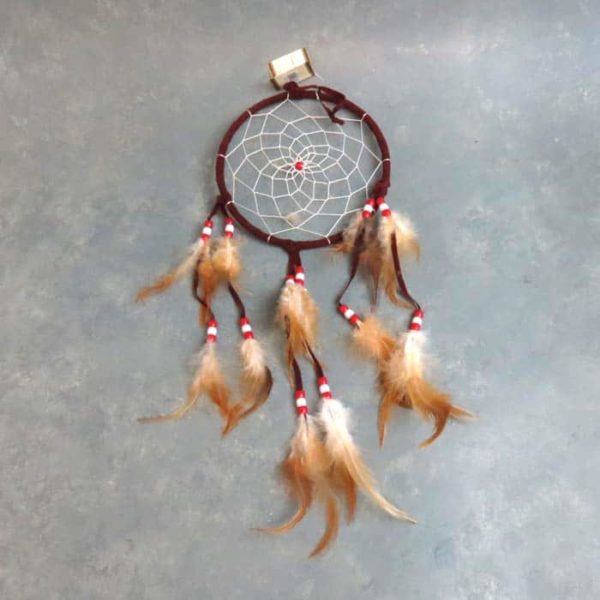 15" Dream Catchers w/Feathers and Plastic Beads [Box of 24]