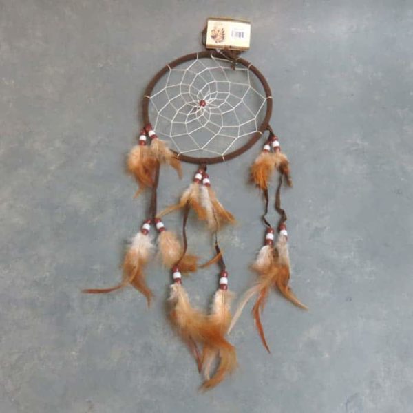 15" Dream Catchers w/Feathers and Plastic Beads [Box of 24]