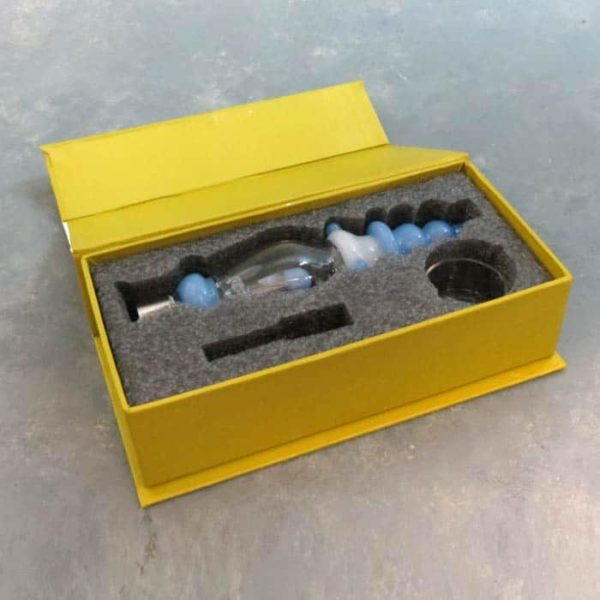 8" Quartz/Titanium Nectar Collector Kit w/Threaded Tip & Dome Perc