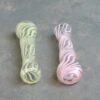 3.5" Pastel Twisted Lines Glass Chillums w/Tapered Mouthpiece
