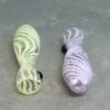 3" Pastel Twisted Lines Short Glass Chillums w/Bump