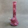 13" Leopard/Rose Graphic Beaker Style Glass Water Pipe w/Ice Catch & Diffused Downstem