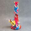 13" Japanese Wrap Graphic Beaker-Style Glass Water Pipe w/Ice Catch & Diffused Downstem
