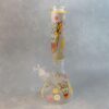 14" Warewolf and Cogs Graphic Beaker-Style Glass Water Pipe w/Diffused Downstem & Ice Catch