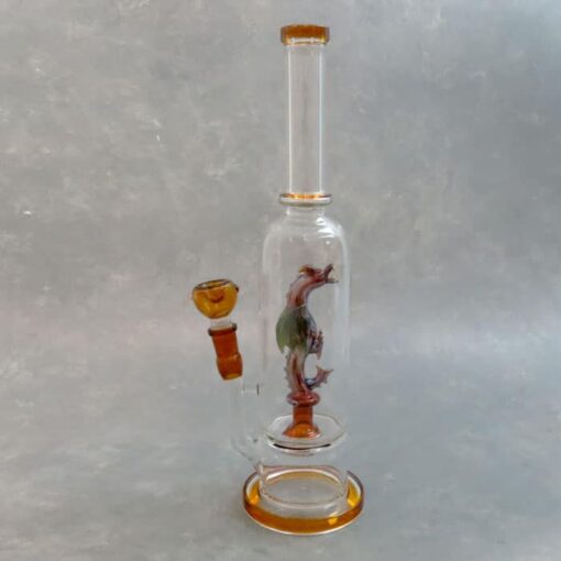 16" Dragon Perc Bottle-Style Glass Water Pipe w/