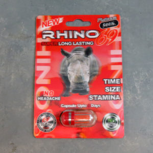 Rhino69 Platinum 500K – Male Enhancement Single Pill – 24 Counts Per Box