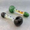 6" Two-Tone Glass Hand Pipes w/Fumed & Accented Stem