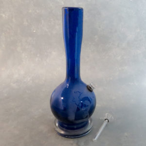 12" Frosted Vase Style Bob Marley Soft Glass Water Pipe w/Slide