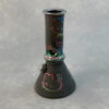 8" Beaker-Style Chromametallic Hello Kitty Soft Glass Water Pipe w/Ice Catch and Slide