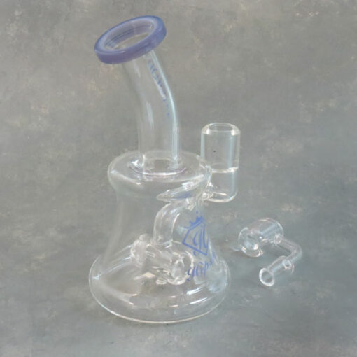 7" Hipster Glass Barrel Perc Mini Glass Oil Rig