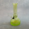 8" Frosted Vase Style Soft Glass Water Pipe w/Rings and GOG Downstem