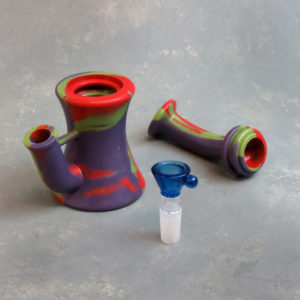 7" 3-Part Silicone Water Pipe
