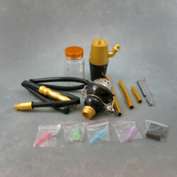 Hookah Adapter Kit Bowl+Hose+Tong Portable Universal Bottle Adapeter With An Exclusive Free Travel Case and Color Box