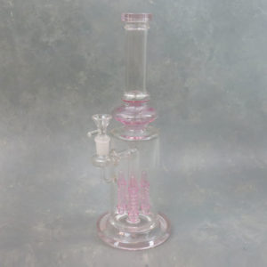 12" Quad Inline Perc Glass Water Pipe/Rig w/Base