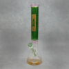 16" Flask-Vase Style Glass Water Pipe w/Ice Catch, Diffused Downstem, and Clip