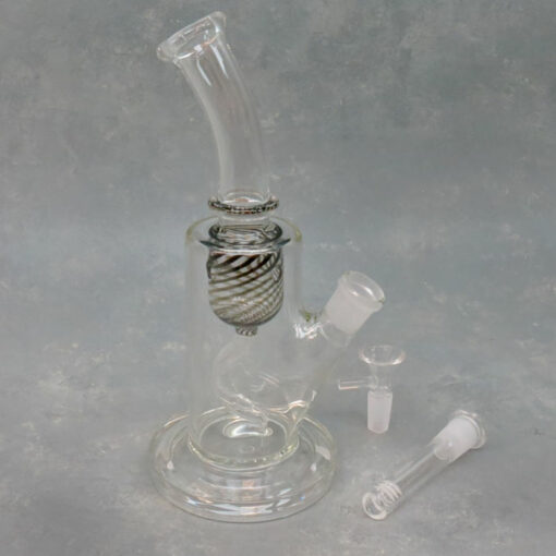 8" Chamber Recycler Glass Water Pipe/Rig w/Difused Downstem