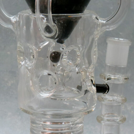 16" Quad Perc Water Ball Recycler Rig Glass Water Pipe