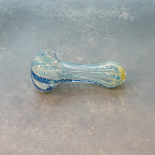 3" Fumed Laticcino Spoon-Style Mini Glass Hand Pipes