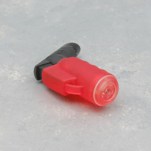3.5" Xuper Translucent Canister Refillable Adjustable Torch Lighters w/Lanyard Hole