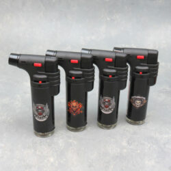 4.5″ Screaming Eagle Refillable Single Adjustable Torch Lighters w/Skull Designs
