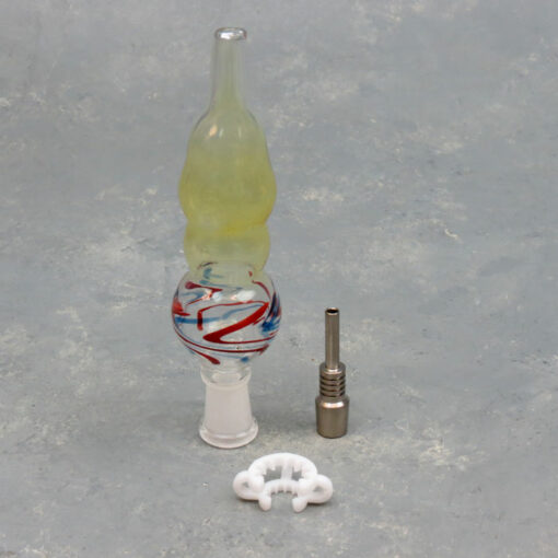 6" Nectar Collectors Glass 10mm Titanium Nail & Clip