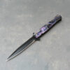 4" Stiletto Style Celtic Dragon Spring Assisted Knife w/Clip