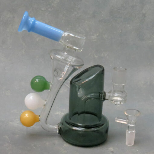 9" Colorful Glass Recycler Rig