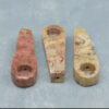 3.5" Rounded Bowl Stone Hand Pipes w/Carb & Texture